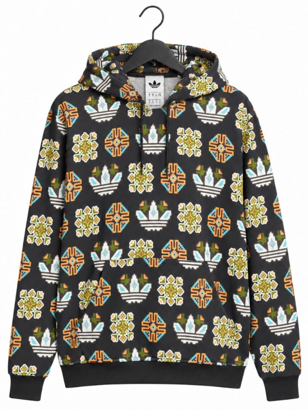 adidas Originals Tile Allover Print Loose Hoodie Men’s XL